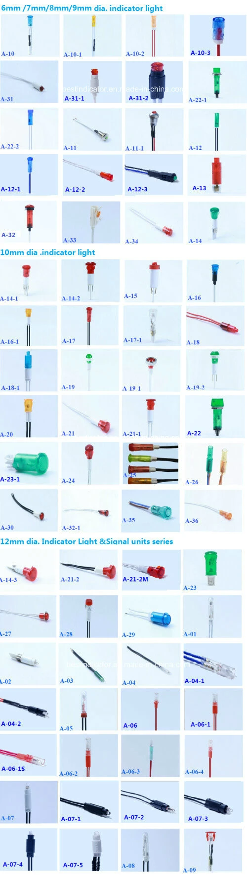 a-10 LED Lamp Electric Water Heater Indicator