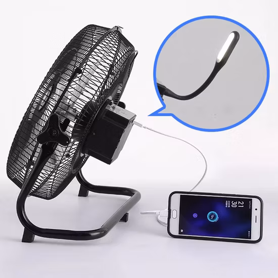 ミニ充電ファンソーラーパネル換気産業ファンキャンプ LED ソーラー緊急